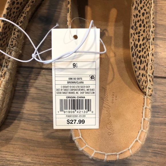 NWT Universal Thread Clara Espadrille Flat Mules - Picture 8 of 9